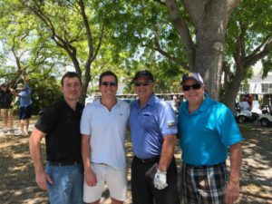 erik agazim at golf charity for fallen officer